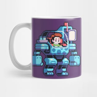 steve wearing a mech suit Mug